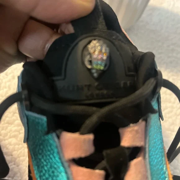 Kurt Geiger Black and Pink Multicolor Sneakers - Picture 4 of 7